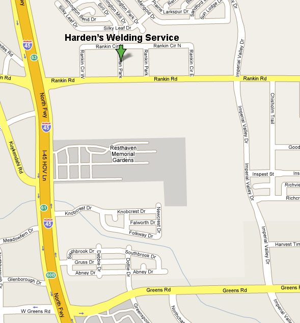 Harden's Welding Service Detail Map